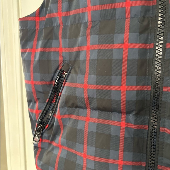 Coach Quilted -fur plaid Vest new Size medium - Picture 10 of 12